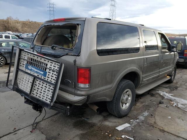 1FMSU43P33EB96015 - 2003 FORD EXCURSION LIMITED GRAY photo 3