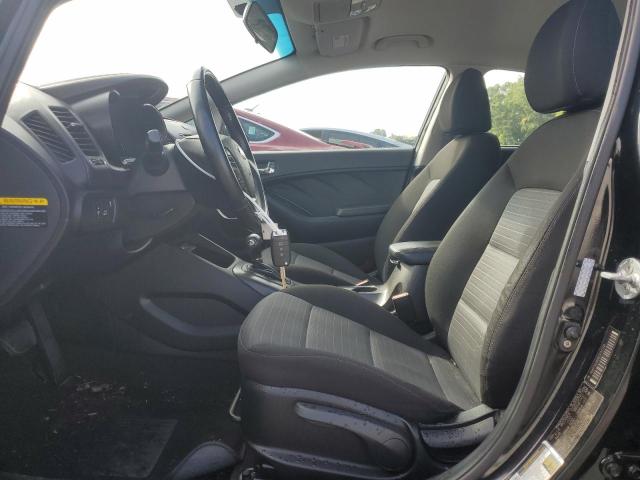 KNAFX4A8XE5051708 - 2014 KIA FORTE EX BLACK photo 7