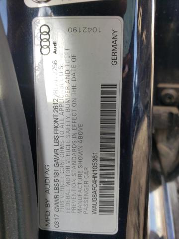 WAUG8AFC4HN105361 - 2017 AUDI A6 PREMIUM PLUS 石墨色 照片 12