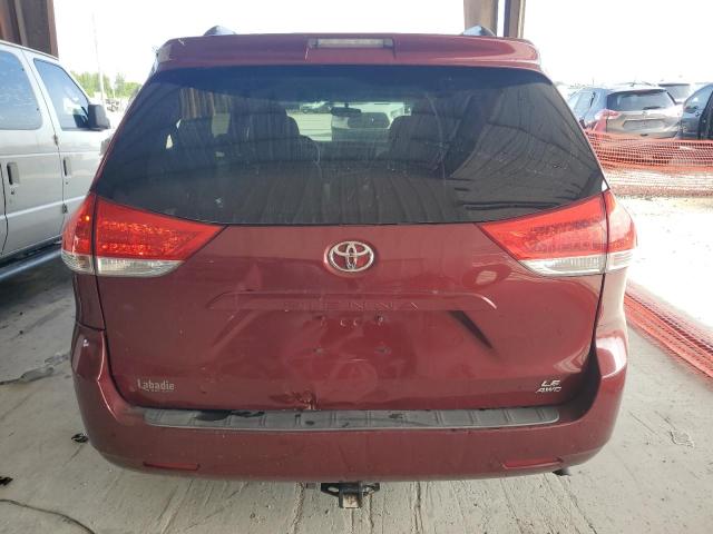 5TDJK3DC8DS060101 - 2013 TOYOTA SIENNA LE 勃艮第红 照片 6