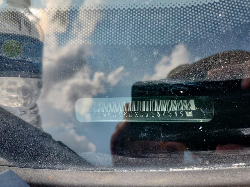 1GNKRGKDXGJ334345 - 2016 CHEVROLET TRAVERSE LT BLACK photo 12