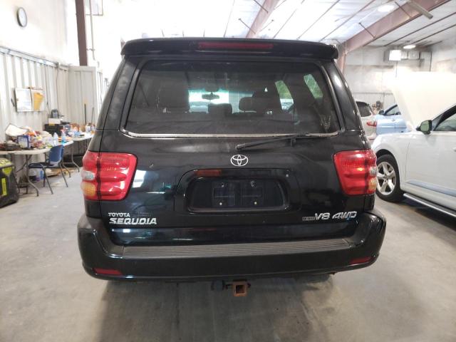 5TDBT48A04S219984 - 2004 TOYOTA SEQUOIA LIMITED BLACK photo 6