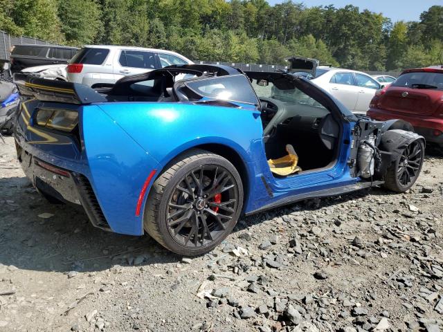 1G1YT2D61F5600180 - 2015 CHEVROLET CORVETTE Z06 3LZ BLUE photo 3