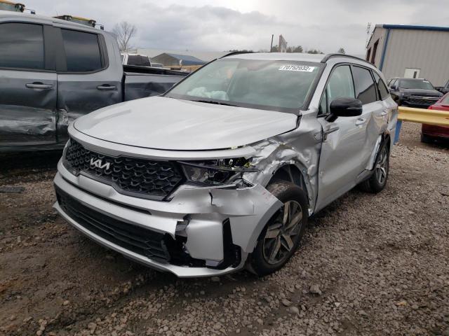 5XYRL4LC8NG152993 - 2022 KIA SORENTO S SILVER photo 1