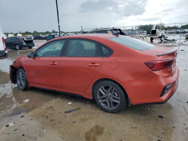 3KPF34AD7ME322190 - 2021 KIA FORTE GT LINE ORANGE photo 2