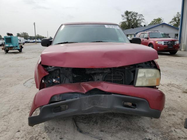 1GTCS195018247405 - 2001 GMC SONOMA MAROON photo 5