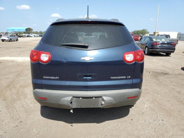 1GNKRFED9BJ144678 - 2011 CHEVROLET TRAVERSE LS BLUE photo 6