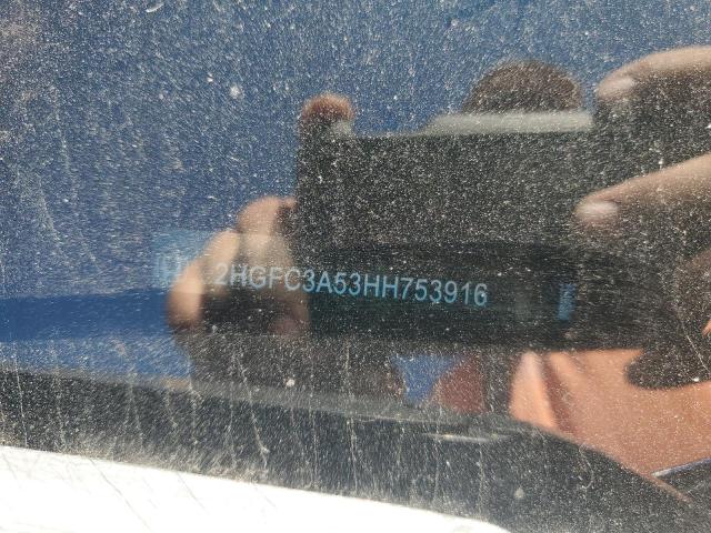 2HGFC3A53HH753916 - 2017 HONDA CIVIC SI BLUE photo 12