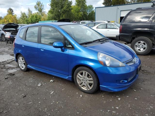 JHMGD38647S053858 - 2007 HONDA FIT S 蓝色 照片 4