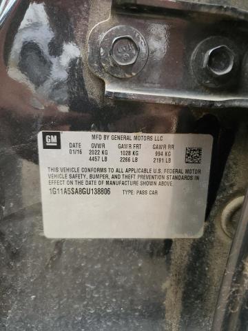 1G11A5SA8GU138806 - 2016 CHEVROLET MALIBU LIM LS 石墨色 照片 12