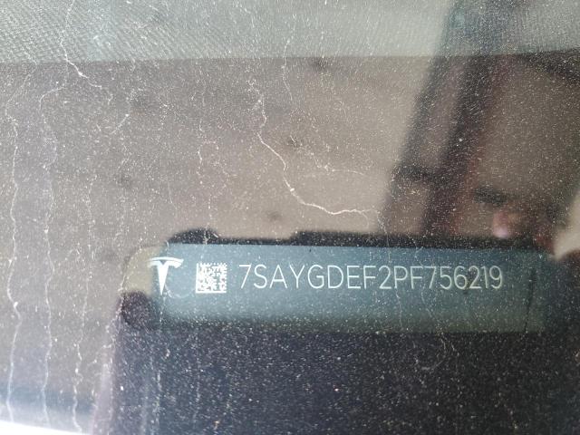 7SAYGDEF2PF756219 - 2023 TESLA MODEL Y Սև լուսանկար 13