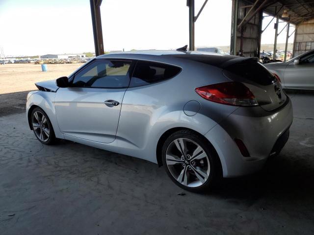 KMHTC6AD9HU320779 - 2017 HYUNDAI VELOSTER SILVER photo 2