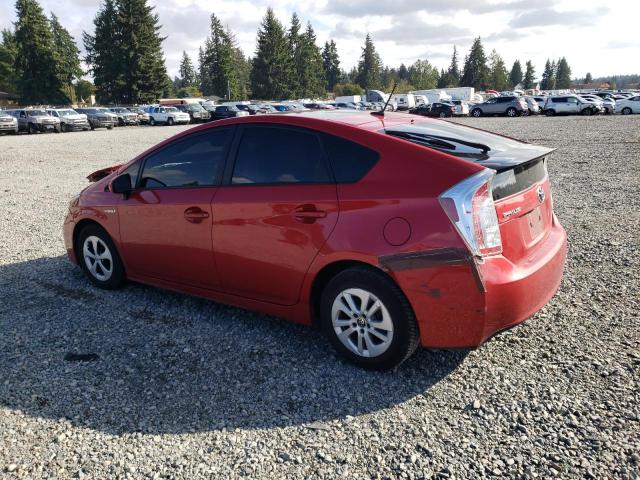 JTDKN3DU3F1893969 - 2015 TOYOTA PRIUS RED photo 2