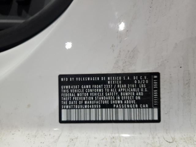 3VW6T7BU9LM048959 - 2020 VOLKSWAGEN JETTA GLI WHITE photo 12