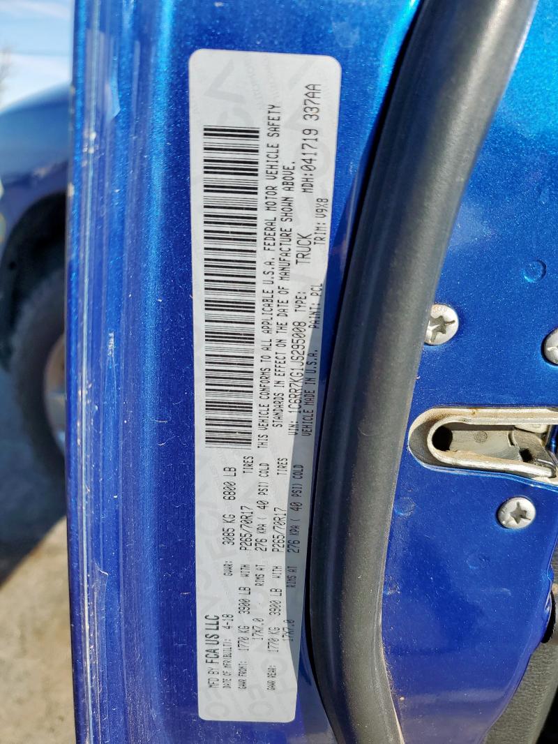 1C6RR7KG1JS295008 - 2018 RAM 1500 ST Mavi fotoğraf 12