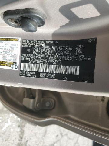 JTEDP21A840031322 - 2004 TOYOTA HIGHLANDER BASE Бежевый фото 14