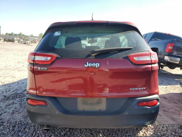 1C4PJLABXEW133530 - 2014 JEEP CHEROKEE SPORT RED photo 6