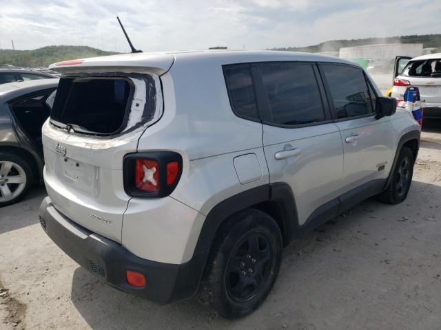 ZACCJAAT0GPE05014 - 2016 JEEP RENEGADE SPORT SILVER photo 3