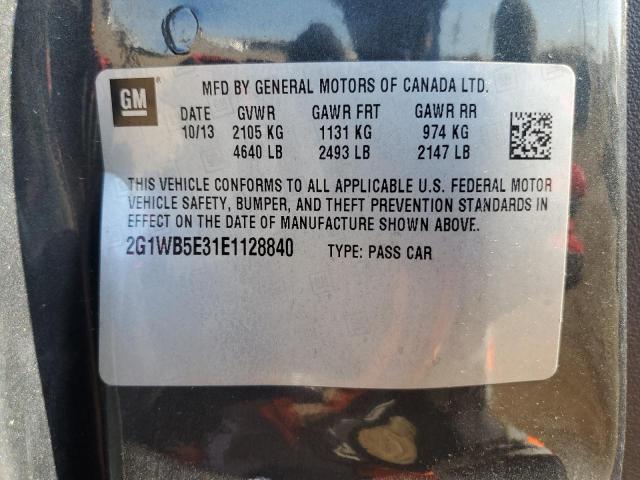 2G1WB5E31E1128840 - 2014 CHEVROLET IMPALA LIM LT GRAY photo 12