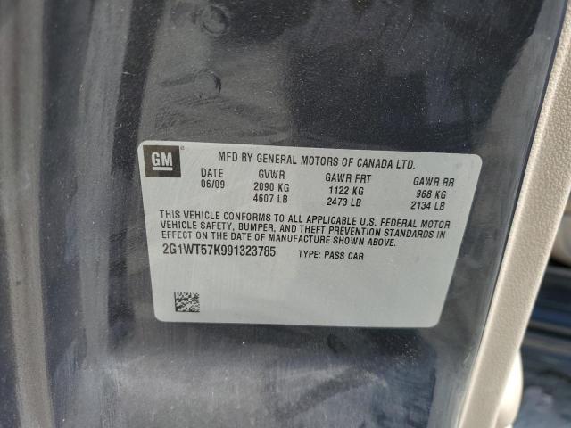 2G1WT57K991323785 - 2009 CHEVROLET IMPALA 1LT 石墨色 照片 12