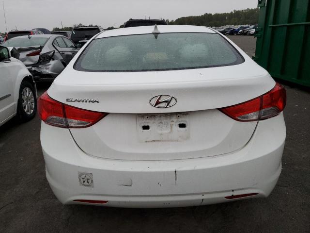 5NPDH4AE8DH348939 - 2013 HYUNDAI ELANTRA GLS WHITE photo 6