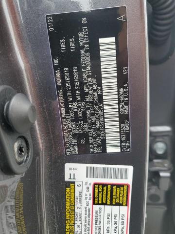 5TDGZRBH1NS185207 - 2022 TOYOTA HIGHLANDER XLE GRAY photo 14