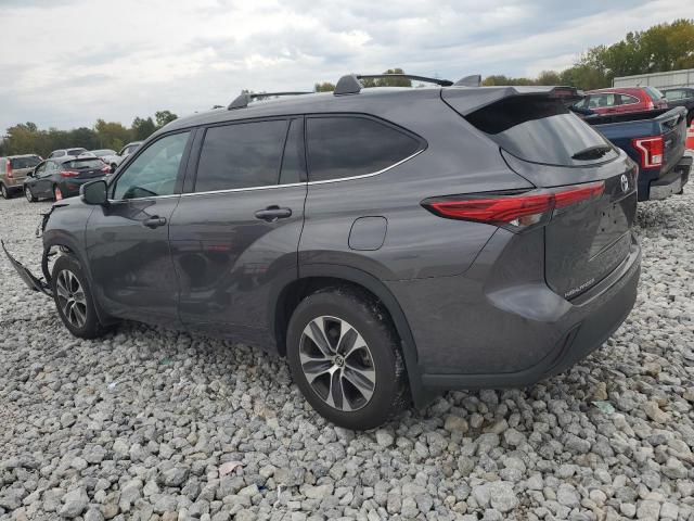 5TDGZRBH1NS185207 - 2022 TOYOTA HIGHLANDER XLE GRAY photo 2