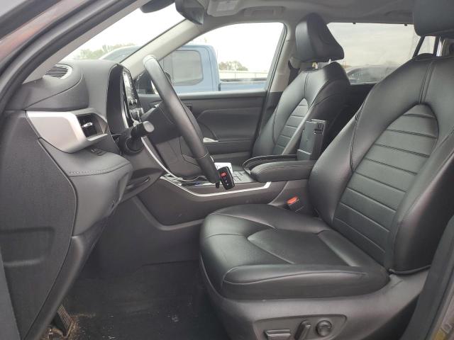 5TDGZRBH1NS185207 - 2022 TOYOTA HIGHLANDER XLE GRAY photo 7