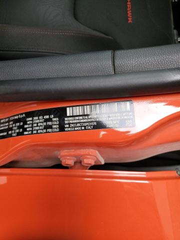 ZACCJBCT3GPE31576 - 2016 JEEP RENEGADE TRAILHAWK ORANGE photo 13