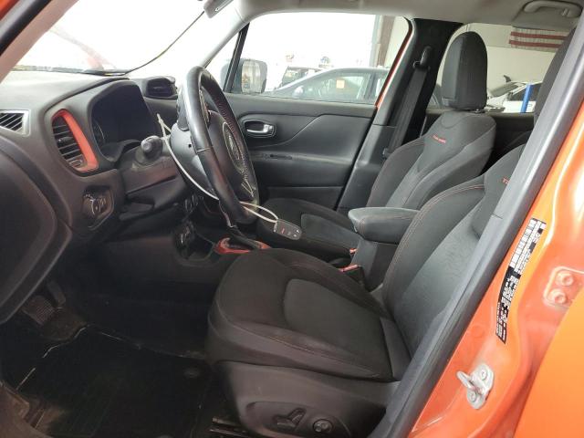 ZACCJBCT3GPE31576 - 2016 JEEP RENEGADE TRAILHAWK ORANGE photo 7
