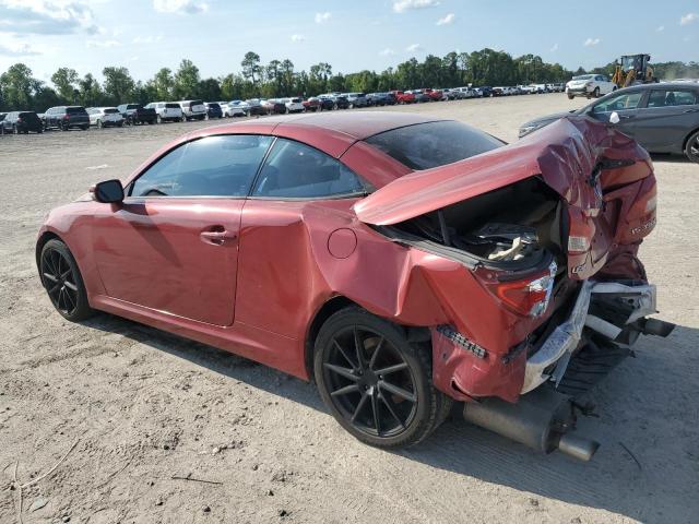 JTHFE2C20A2503410 - 2010 LEXUS IS 350 RED photo 2