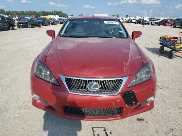 JTHFE2C20A2503410 - 2010 LEXUS IS 350 RED photo 5