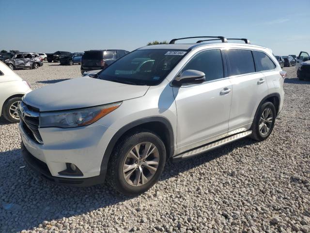 5TDKKRFH2FS109957 - 2015 TOYOTA HIGHLANDER XLE WHITE photo 1