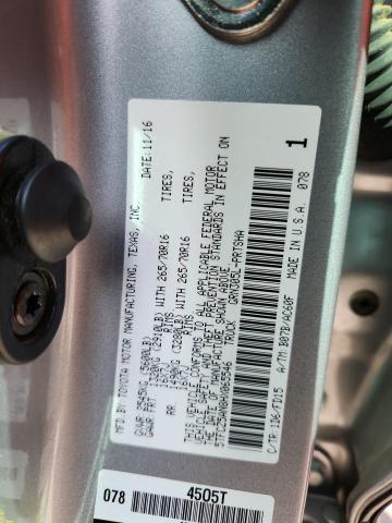 5TFCZ5AN8HX065546 - 2017 TOYOTA TACOMA DOUBLE CAB 银色 照片 12