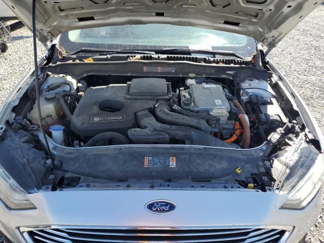 3FA6P0LU3KR118296 - 2019 FORD FUSION SE SILVER photo 11