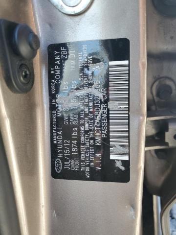 KMHCT4AE8DU329965 - 2013 HYUNDAI ACCENT GLS BROWN photo 13