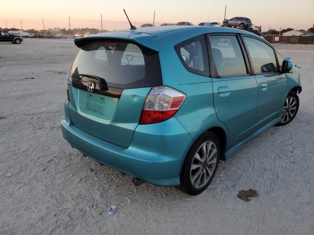 JHMGE8H55DC050622 - 2013 HONDA FIT SPORT TURQUOISE photo 3