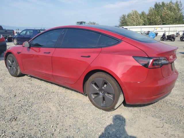 5YJ3E1EA1NF320667 - 2022 TESLA MODEL 3 红色 照片 2
