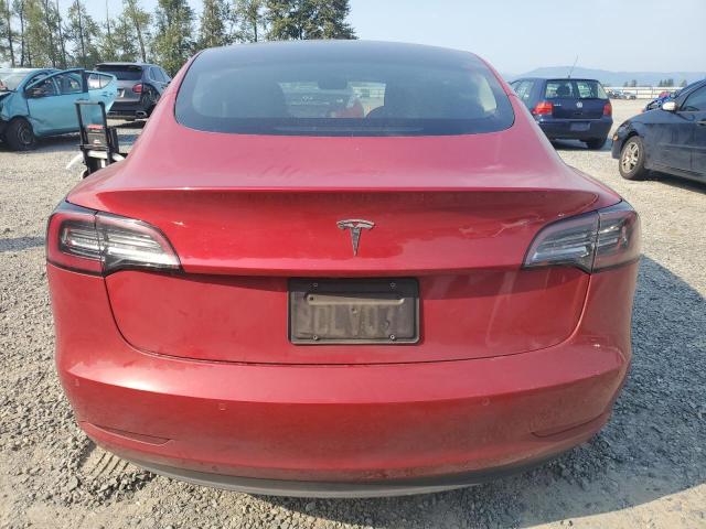 5YJ3E1EA1NF320667 - 2022 TESLA MODEL 3 红色 照片 6