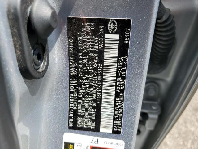 4T1BF1FK1FU935322 - 2015 TOYOTA CAMRY LE SILVER photo 12