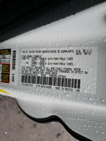 3TYRX5GN7MT015510 - 2021 TOYOTA TACOMA ACCESS CAB თეთრი ფოტო 12