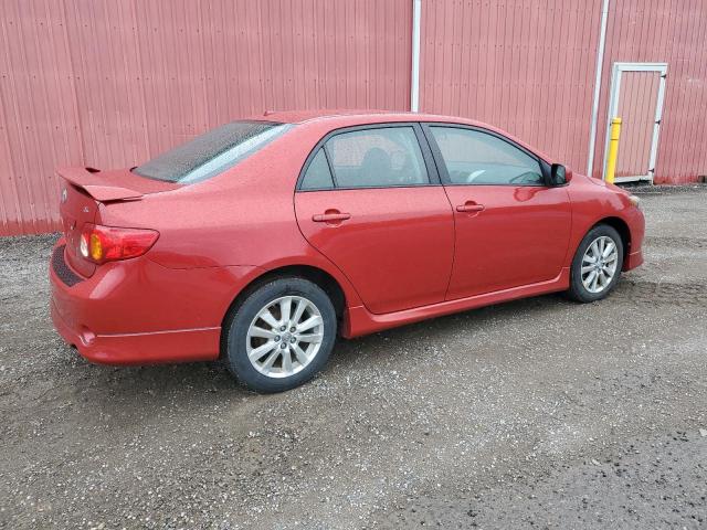 2T1BU40E99C104084 - 2009 TOYOTA COROLLA BASE წითელი ფოტო 3