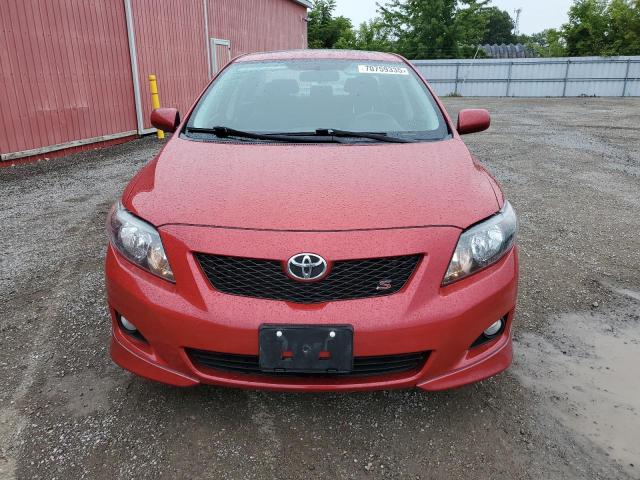 2T1BU40E99C104084 - 2009 TOYOTA COROLLA BASE წითელი ფოტო 5