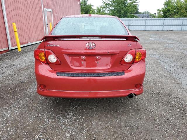2T1BU40E99C104084 - 2009 TOYOTA COROLLA BASE წითელი ფოტო 6