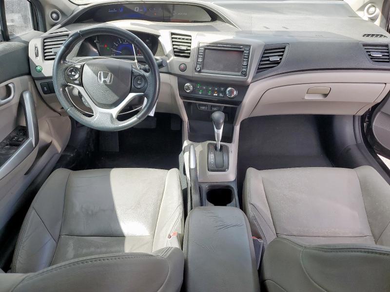 2HGFG3B03CH529478 - 2012 HONDA CIVIC EXL BLACK photo 8