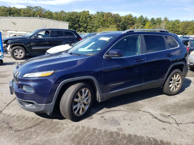 1C4PJMDS7FW686946 - 2015 JEEP CHEROKEE LIMITED BLUE photo 1