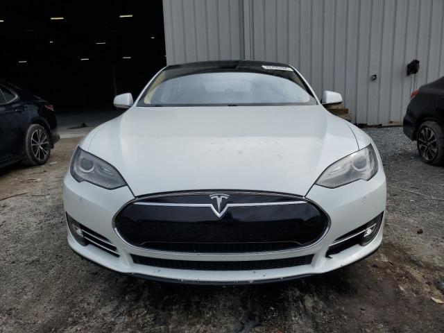 5YJSA1H12EFP53336 - 2014 TESLA MODEL S WHITE photo 5