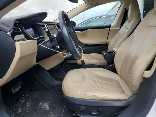 5YJSA1H12EFP53336 - 2014 TESLA MODEL S WHITE photo 7