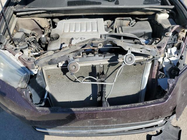 5TDBK3EH2CS147232 - 2012 TOYOTA HIGHLANDER BASE Burdeos foto 12