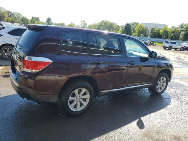 5TDBK3EH2CS147232 - 2012 TOYOTA HIGHLANDER BASE Burdeos foto 3